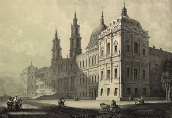 Palácio Nacional de Mafra - litografia de João MacPhail