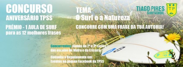 Concurso Tiago Pires Surf School. - ph. DR