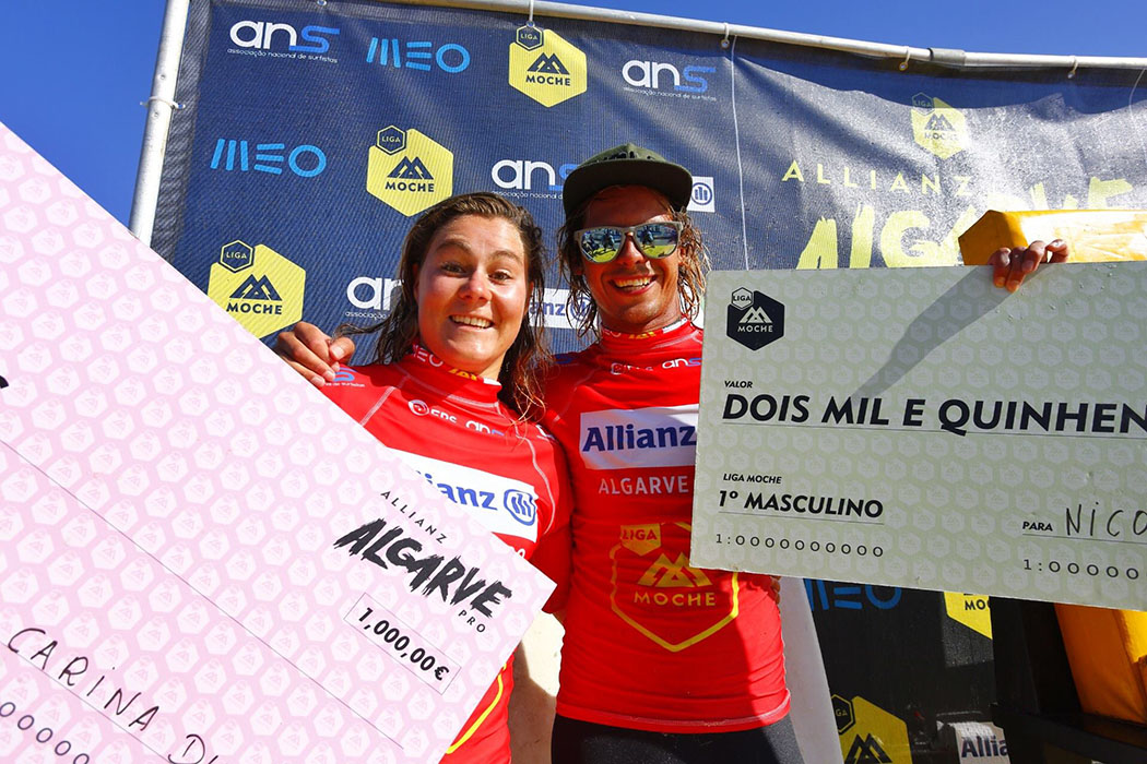 Nic Von Rupp e Carina Duarte no Algarve Pro 2014. - ph. Liga MOCHE