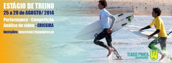 Estágio Treino Tiago Pires Surf School Agosto 2014. - ph. DR