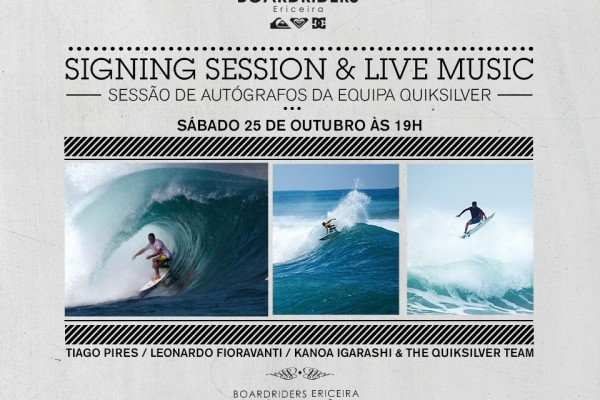 Tiago Pires Autógrafos Quiksilver 2014. - ph. DR