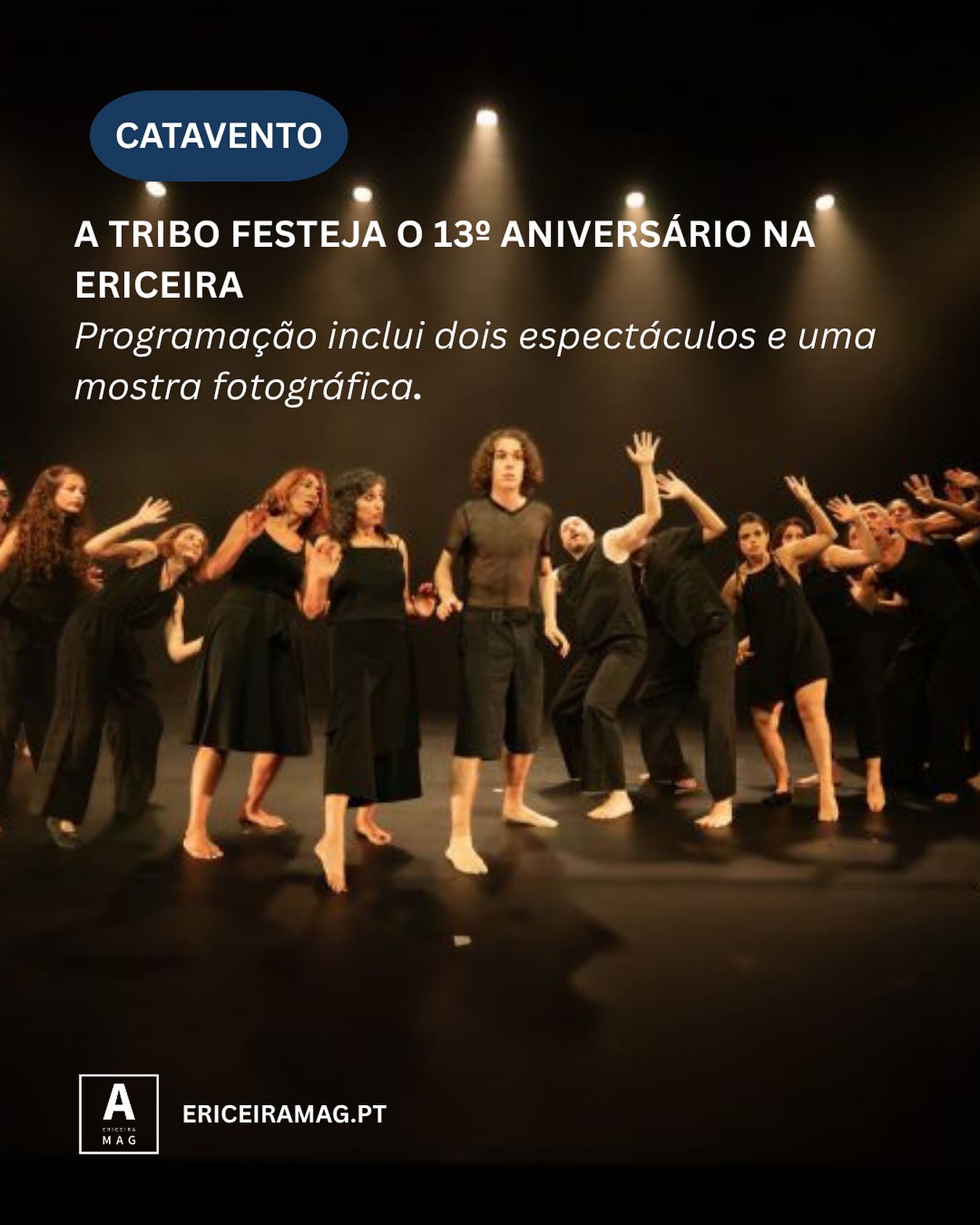 .
A Tribo conta já com dezenas de criações originais, envolvendo centenas de pessoas em palco e milhares na plateia.

Mais infos em https://www.ericeiramag.pt/a-tribo-festeja-o-13o-aniversario-na-ericeira

@colectivo_a_tribo