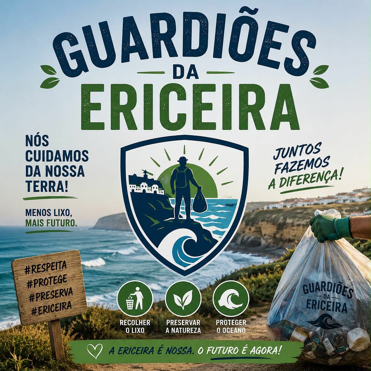 🌿 Os Guardiões da Ericeira vão juntar-se Domingo, dia 6 de Setembro, para uma ação de limpeza entre Ribeira d’Ilhas e São Sebastião. 🌊🌿

📍 Encontro: Capela de São Sebastião

⏰ Partida: 8h30 da manhã

A iniciativa visa juntar amigos, caminhantes, corredores e todos aqueles que gostam da Ericeira para deixar este percurso mais limpo e bonito. 🌍💚